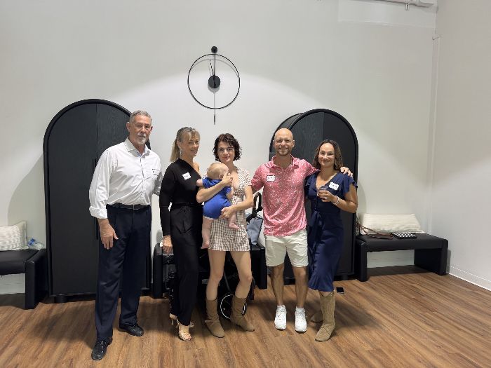 Students and instructors together at the studio